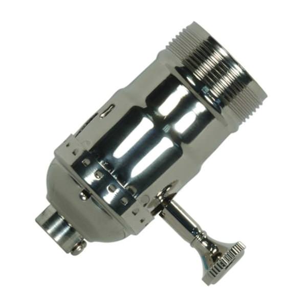 1/8 IPS Cap Polished Nickel Turn Knob Dimmer Socket
