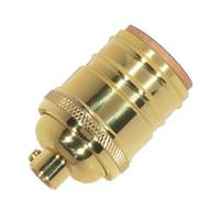 Satco 1/8 IPS Cap Polished Brass Short Keyless Socket