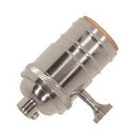 Satco 1/8 IPS Cap Polished Nickel On-Off Turn Knob Socket