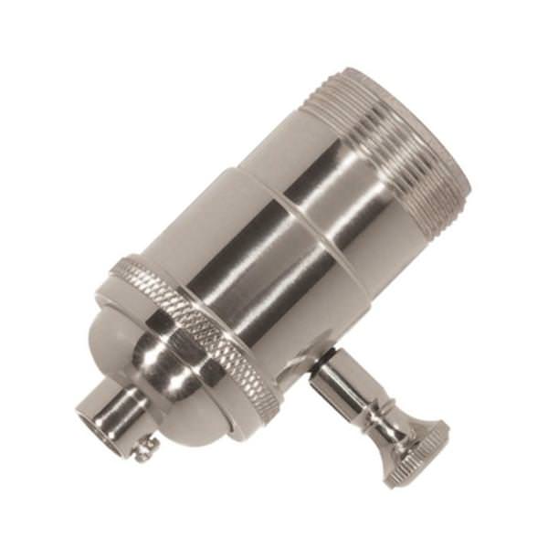 1/8 IPS Cap Polished Nickel Turn Knob Dimmer Socket