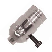 Satco 1/8 IPS Cap Polished Nickel On-Off Turn Knob Socket
