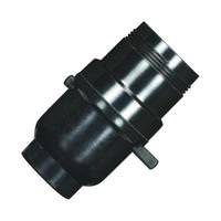 Satco 1/8 IPS Cap Push Thru Socket with Bushing Less Set Screw