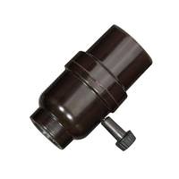 Satco 1/8 IPS Cap 3 Way Turn Knob Socket with Bushing Less Set Screw