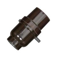 Satco 1/8 IPS Cap Push Thru Socket with Bushing Less Set Screw