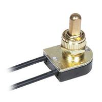 Satco Single Circuit On / Off Metal Push Switch with Bushing