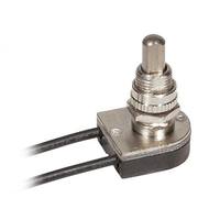 Satco Single Circuit On / Off Metal Push Switch with Bushing