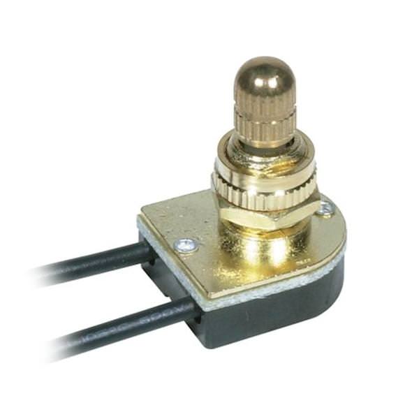Single Circuit Metal On-Off Rotary Switch with Bushing