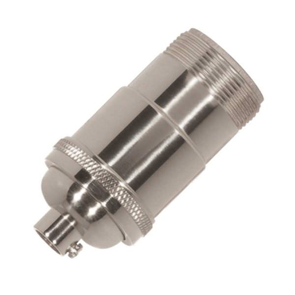 1/8 IPS Cap Polished Nickel 3 Way 2 Circuit Keyless Socket