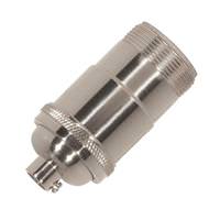Satco 1/8 IPS Cap Polished Nickel 3 Way 2 Circuit Keyless Socket