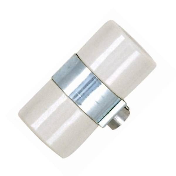 1/8 IPS Cap Porcelain Twin Socket with Bushing Strap