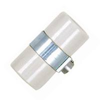 Satco 1/8 IPS Cap Porcelain Twin Socket with Bushing Strap