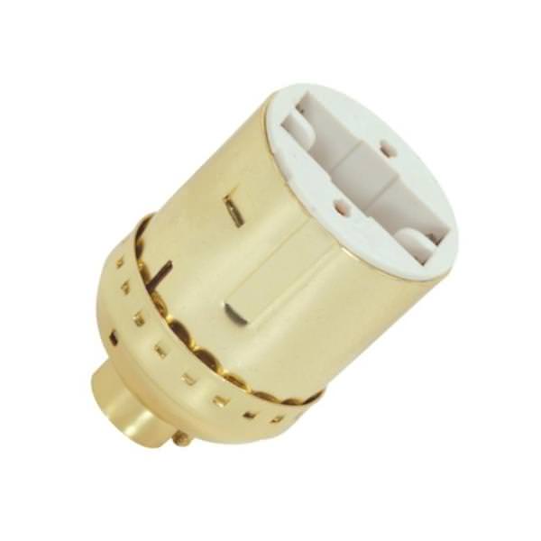 Gx23 and Gx23-2 Bi-Pin Bright Gilt Fluorescent Lampholder