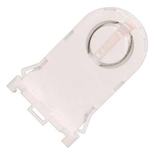White T8/T12 Medium Bi-Pin Tall Rotary Locking Fluorescent Lampholder