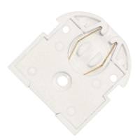 Satco White T8 or T12 Butt-On Mounting Fluorescent Lampholder