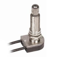 Satco Single Circuit On-Off Metal Rotary Switch with Bushing