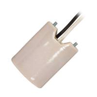 Satco Porcelain Keyless Socket with 2 Wireways, Leads