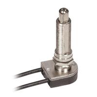 Satco Single Circuit On / Off Metal Push Switch with Bushing