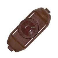 Satco Brown Full Range Lamp Cord Rotary Dimmer Switch