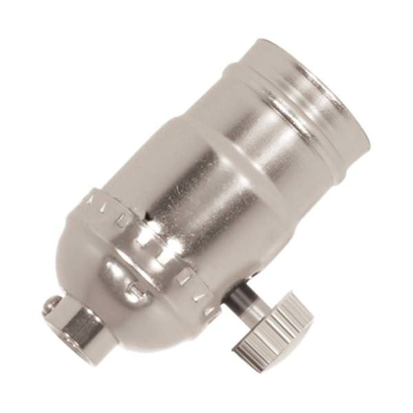 1/8 IPS Cap Nickel Turn Knob Dimmer Socket