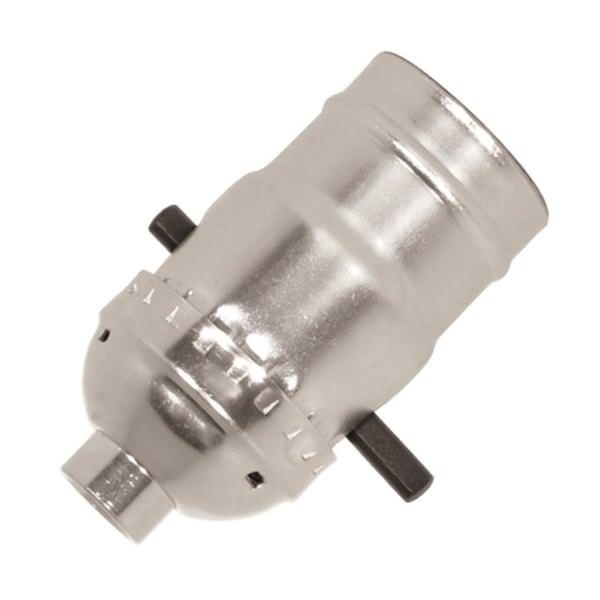 1/8 IPS Cap Nickel Medium Base On-Off Push Thru Socket