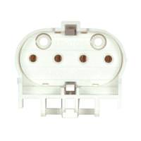 Satco Horizontal Snap-In Mounting Socket with Metal-Spring Lamp Retainer Clip