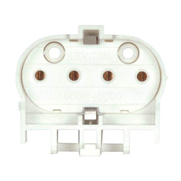 Snap-In Mounting for Electronic Ballasts Bottom Push-In Wiring Socket