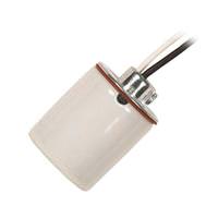 Satco 1/8 IPS Cap Porcelain Keyless Socket with Side Notches, 2 Wireways