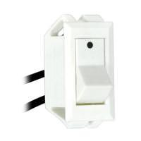 Satco White On-Off Phenolic Rocker Switch with Dot