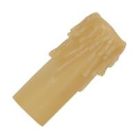 Satco 4" Amber Half Drip Resin Candle Cover Edison Base