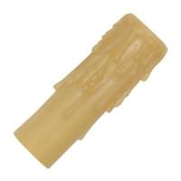 Satco 4" Amber Half Drip Resin Candle Cover Candelabra Base