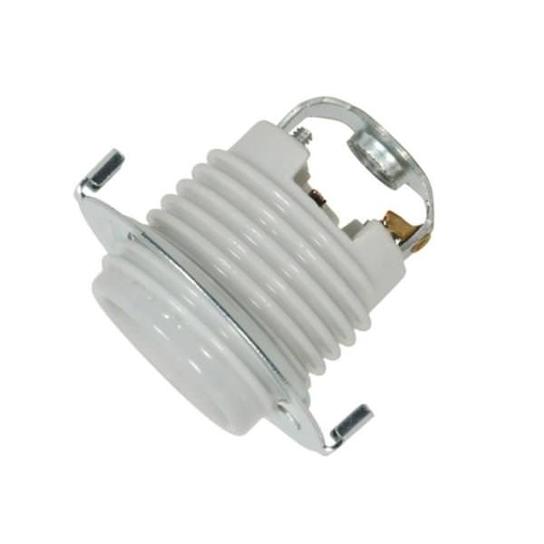 1/8 IPS Cap Porcelain Keyless Threaded Socket with Hickey and Ring