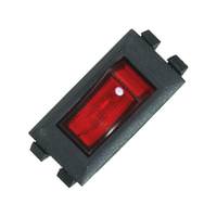 Satco Black Lighted On-Off Phenolic Rocker Switch with Dot
