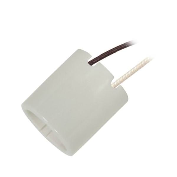 Porcelain Keyless Socket with Paper Liner, 2 Bushings, 2 Wireways