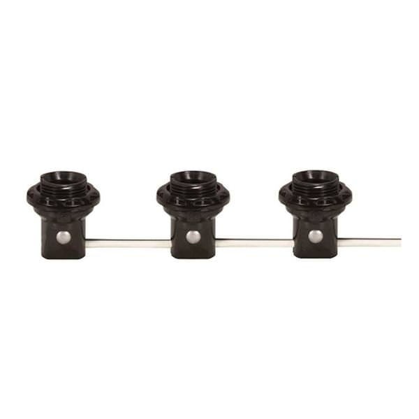 3 Light Phenolic Threaded Candelabra Harness Sets