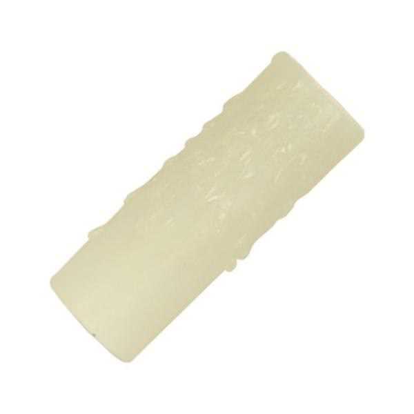 4" Ivory Drip Bee's Wax Candle Cover Candelabra Base