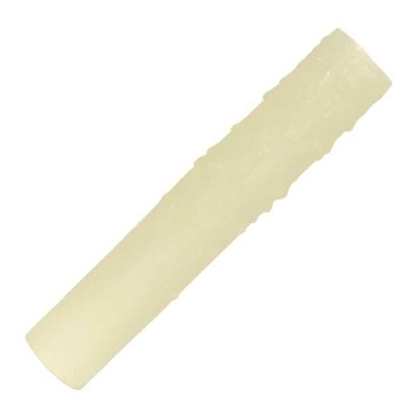6" Ivory Drip Bee's Wax Candle Cover Candelabra Base