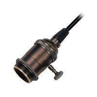 Satco 1/8 IPS Cap Dark Antique Brass 4 Piece Prewired On/Off Lampholder with Uno Ring