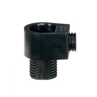 Satco Black 1/8 IP Strain Relief With Set Screw For 18/2 SVT Wire