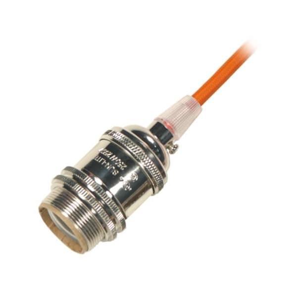 1/8 IPS Cap Polished Nickel 4 Piece Prewired Lampholder with Uno Ring