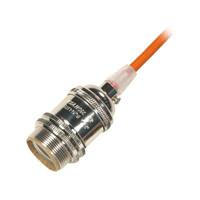 Satco 1/8 IPS Cap Polished Nickel 4 Piece Prewired Lampholder with Uno Ring