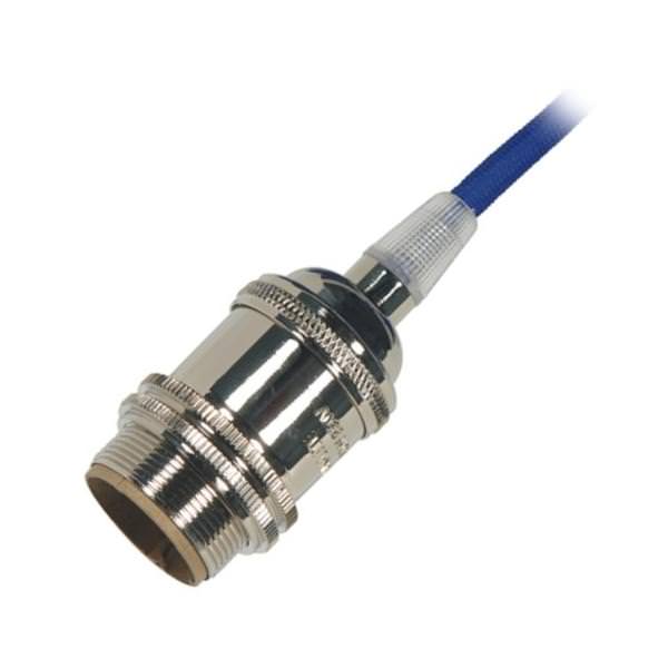 1/8 IPS Cap Polished Nickel 4 Piece Prewired Lampholder with Uno Ring