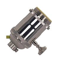 Satco 1/8 IPS Cap Polished Nickel 4 Piece On/Off Key Lampholder with Uno Rings