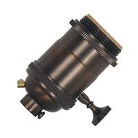 Satco 1/8 IPS Cap Dark Antique Brass 4 Piece On/Off Key Lampholder with Uno Rings