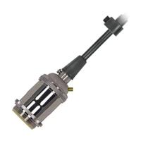 Satco 1/8 IPS Cap 4 Piece Polished Nickel Prewired Keyless Lampholder with Uno Rings