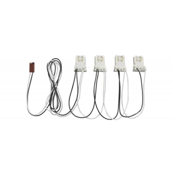 4 Light Ballast Bypass Wiring Harness for Linear LED T8 Lamps