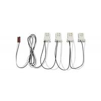 Satco 4 Light Ballast Bypass Wiring Harness for Linear LED T8 Lamps