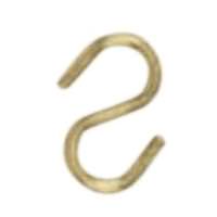 Satco Brass Plated S-Hooks
