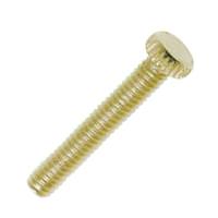 Satco 1" 8/32 Brass Plated Steel Knurled Head Thumb Screws