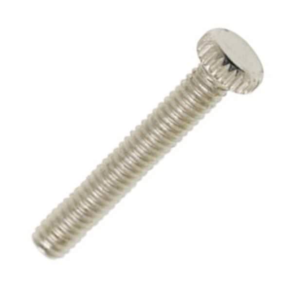 1" 8/32 Nickel Plated Steel Knurled Head Thumb Screws