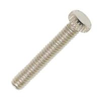 Satco 1" 8/32 Nickel Plated Steel Knurled Head Thumb Screws
